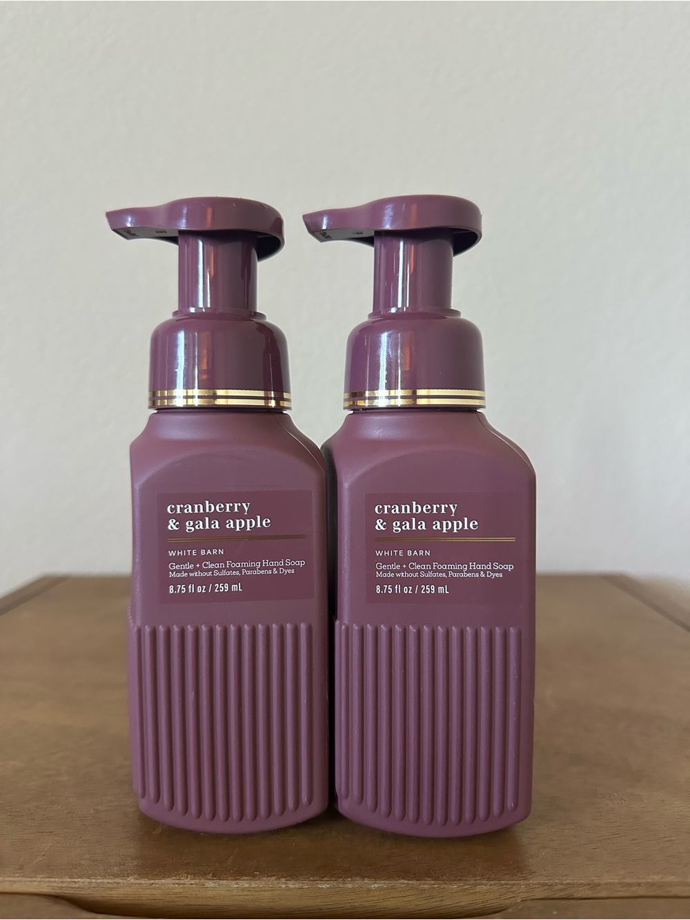 X2 bath and body works CRANBERRY & GALA APPLE foaming hand soaps NEW